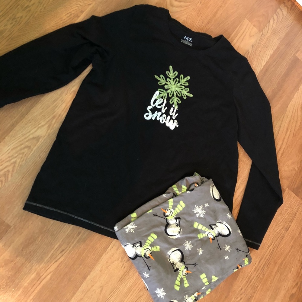 Snowman themed pajamas
